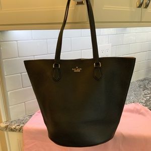 Kate Spade New York Jackson Street Kristine Black Pebbled Leather Tote